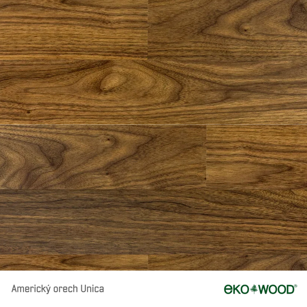 Americký Orech unica – drevená podlaha